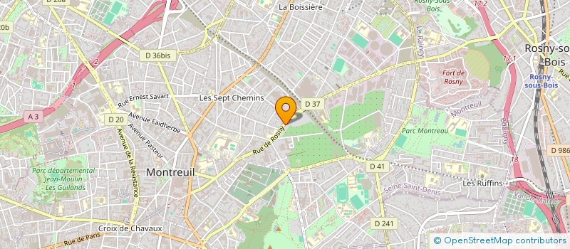 localisation de l'entreprise MONSIEUR ANDRE BURKE à MONTREUIL