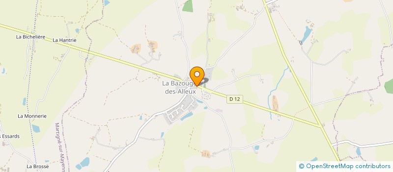 localisation de l'entreprise MONSIEUR ANDRE BURLET  LA BAZOUGE-DES-ALLEUX