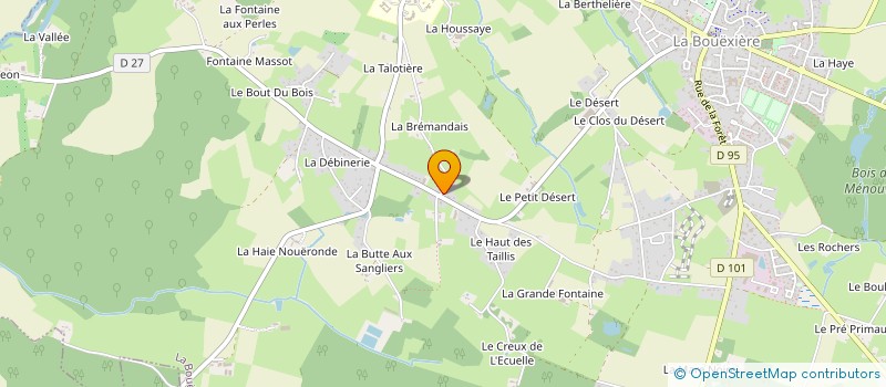 localisation de l'entreprise MONSIEUR ANDRE BUSSON à LA BOUEXIERE