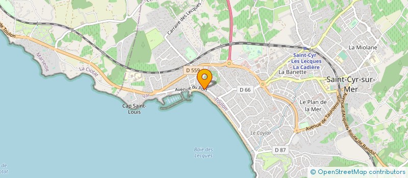 localisation de l'entreprise MONSIEUR ANDRE CABANNES à SAINT-CYR-SUR-MER
