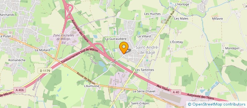 localisation de l'entreprise MONSIEUR ANDRE CALDEMAISON  SAINT-ANDRE-DE-BAGE