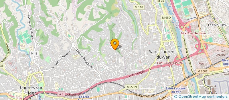 localisation de l'entreprise MONSIEUR ANDRE CAMART à CAGNES-SUR-MER