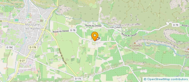 localisation de l'entreprise MONSIEUR ANDRE CAMOUS à MAUSSANE-LES-ALPILLES