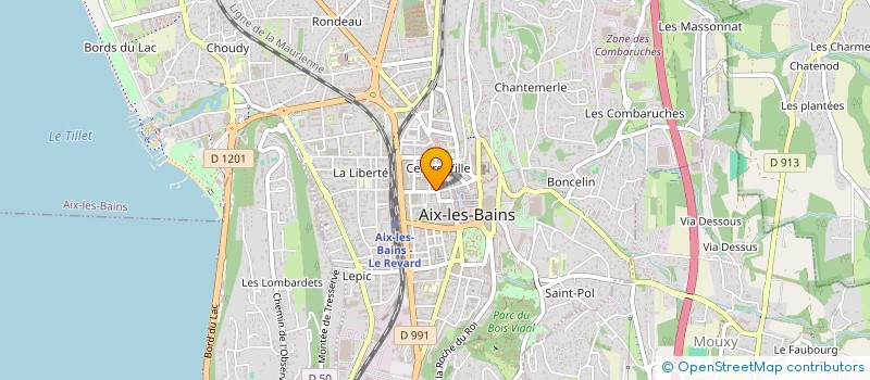 localisation de l'entreprise MONSIEUR ANDRE CAMOZ  AIX-LES-BAINS