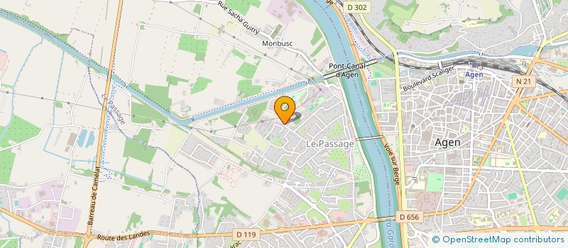 localisation de l'entreprise MONSIEUR ANDRE CANDELON  LE PASSAGE