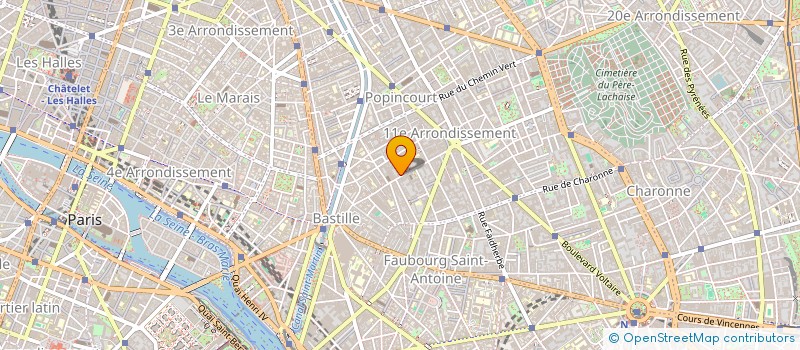 localisation de l'entreprise MONSIEUR ANDRE CANOVAS  PARIS