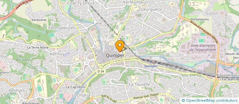 localisation de l'entreprise MONSIEUR ANDRE CAPLOT à QUIMPER