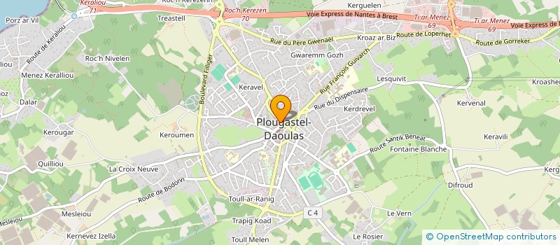 localisation de l'entreprise MONSIEUR ANDRE CARIOU  LOPERHET