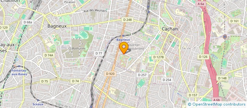 localisation de l'entreprise MONSIEUR ANDRE CARNEIRO  CACHAN