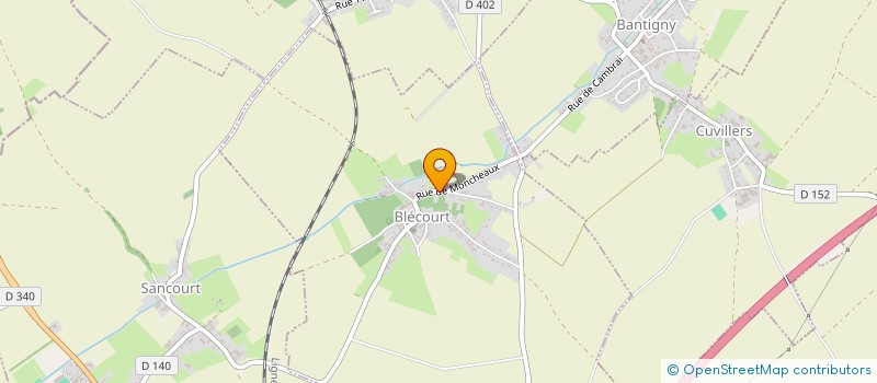 localisation de l'entreprise MONSIEUR ANDRE CARON  CUVILLERS