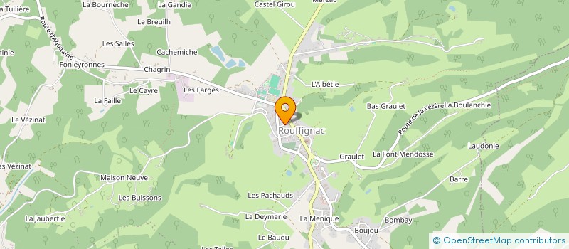 localisation de l'entreprise MONSIEUR ANDRE CARRET  ROUFFIGNAC-SAINT-CERNIN-DE-REILHAC