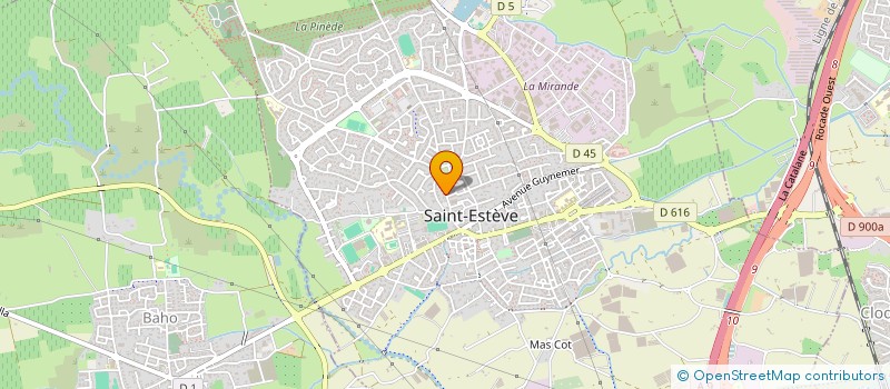 localisation de l'entreprise MONSIEUR ANDRE CASAS  SAINT-ESTEVE