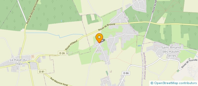 localisation de l'entreprise MONSIEUR ANDRE CASENAVE  TOURVILLE-LA-CAMPAGNE