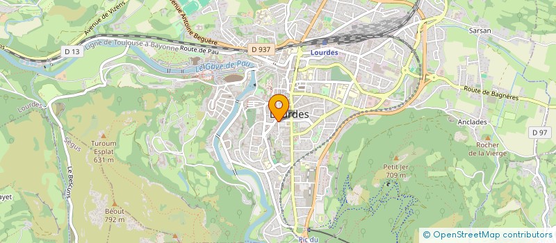 localisation de l'entreprise MONSIEUR ANDRE CASSUS-COUSSERE à LOURDES