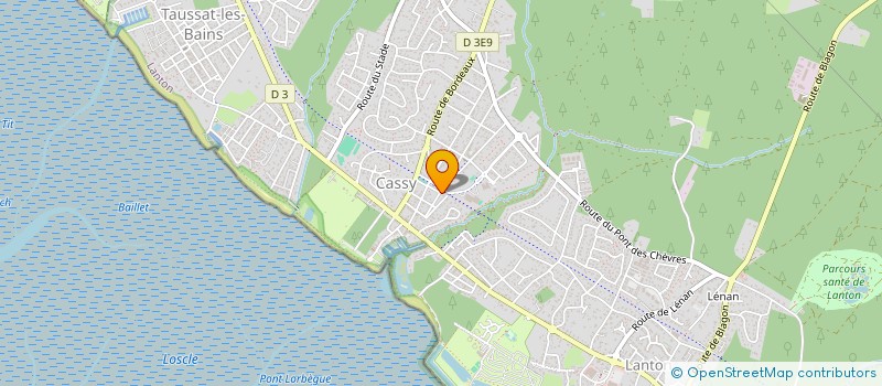 localisation de l'entreprise MONSIEUR ANDRE CASTAING  LANTON