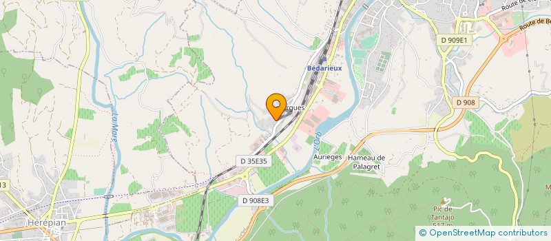 localisation de l'entreprise MONSIEUR ANDRE CASTAN  BEDARIEUX