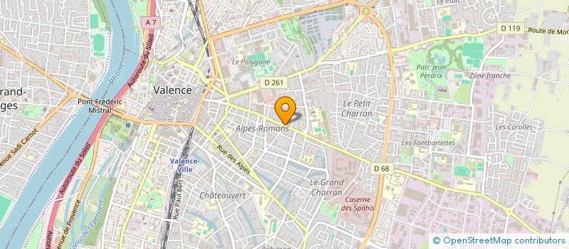 localisation de l'entreprise MONSIEUR ANDRE CASTRADARO à VALENCE