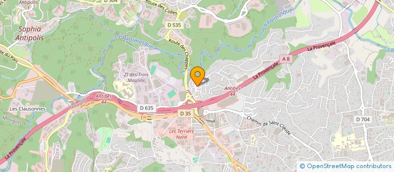 localisation de l'entreprise MONSIEUR ANDRE CATTANI  ANTIBES