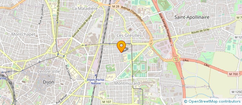 localisation de l'entreprise MONSIEUR ANDRE CATTET à DIJON
