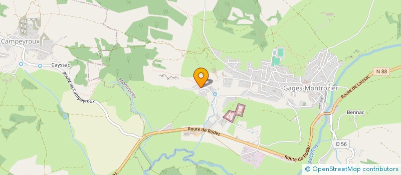 localisation de l'entreprise MONSIEUR ANDRE CAVALIE  MONTROZIER