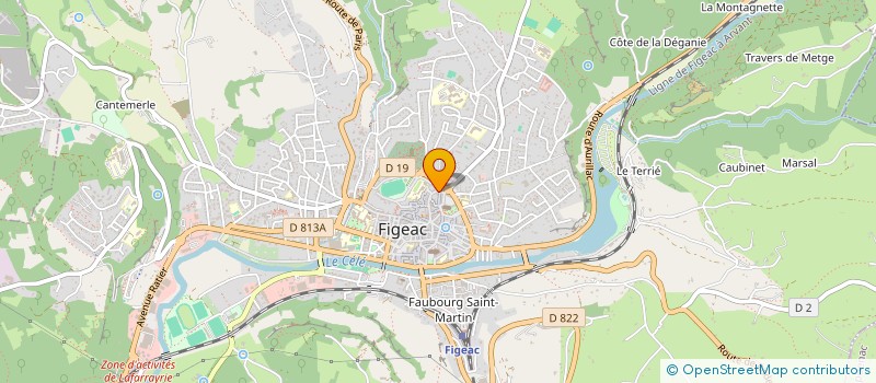 localisation de l'entreprise MONSIEUR ANDRE CAVARROC  FIGEAC