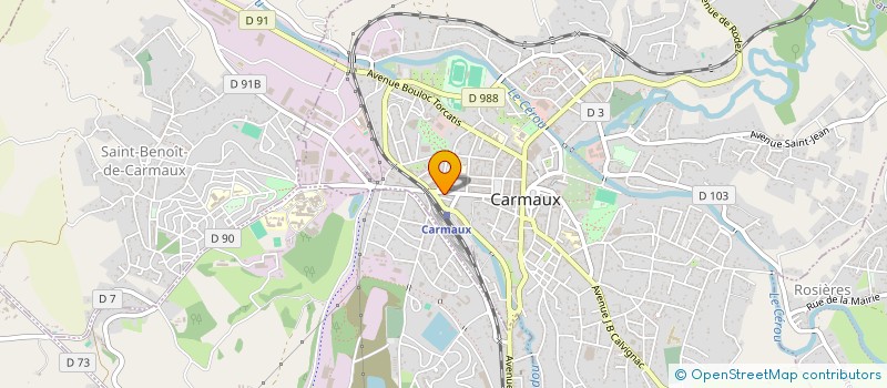 localisation de l'entreprise MONSIEUR ANDRE CAZALS à CARMAUX