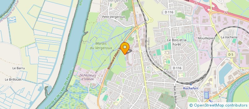 localisation de l'entreprise MONSIEUR ANDRE CAZAUBON  ROCHEFORT