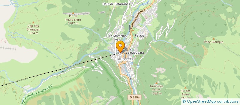 localisation de l'entreprise MONSIEUR ANDRE CAZENAVE  CAUTERETS