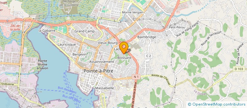 localisation de l'entreprise MONSIEUR ANDRE CELESTIN à LES ABYMES