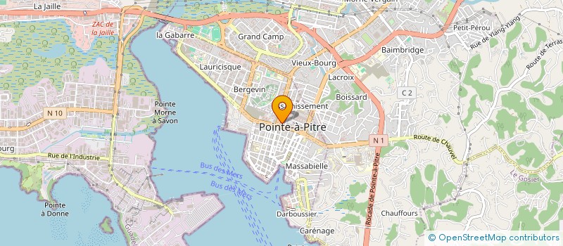 localisation de l'entreprise MONSIEUR ANDRE CERIAC à POINTE A PITRE