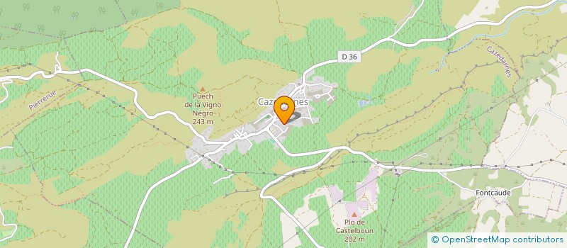 localisation de l'entreprise MONSIEUR ANDRE CERON  ROQUEBRUN