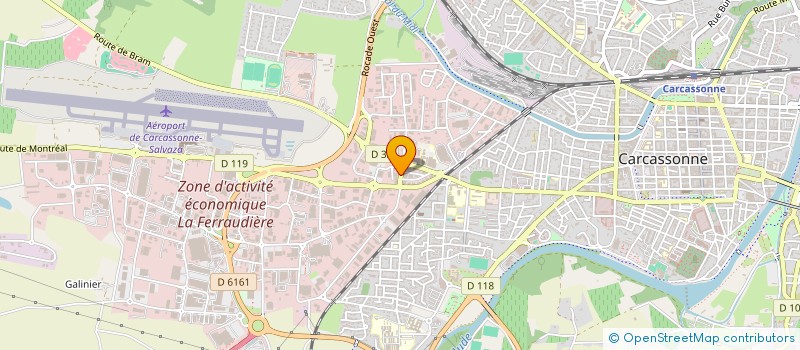 localisation de l'entreprise MONSIEUR ANDRE CERVERA à CARCASSONNE