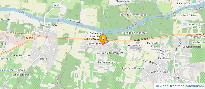 localisation de l'entreprise MONSIEUR ANDRE CESBRON  LA CROIX EN TOURAINE