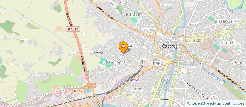 localisation de l'entreprise MONSIEUR ANDRE CHABBERT  CASTRES