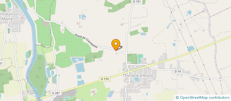 localisation de l'entreprise MONSIEUR ANDRE CHABIRAND  THORIGNE-D'ANJOU