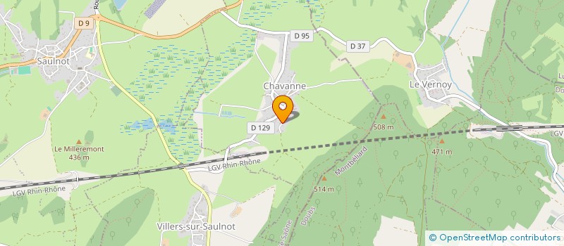 localisation de l'entreprise MONSIEUR ANDRE CHABOUDEZ  CHAVANNE