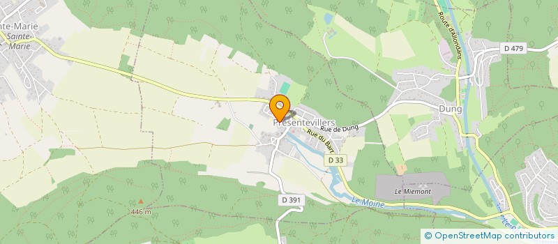 localisation de l'entreprise MONSIEUR ANDRE CHABOUDEZ  PRESENTEVILLERS