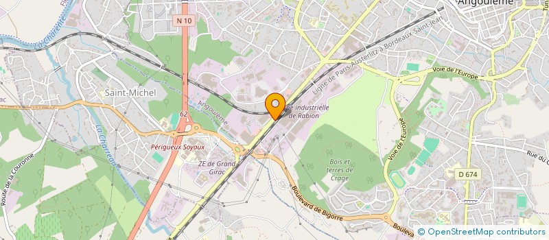 localisation de l'entreprise MONSIEUR ANDRE CHABRIER-REMBERT à ANGOULEME