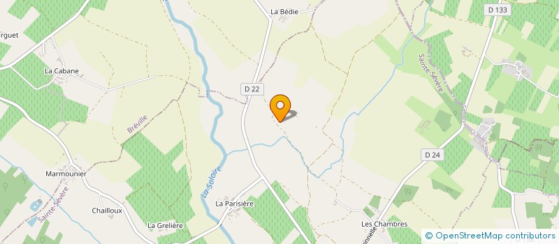 localisation de l'entreprise MONSIEUR ANDRE CHAIGNAUD à SAINTE-SEVERE