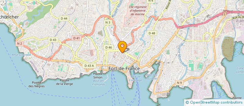 localisation de l'entreprise MONSIEUR ANDRE CHAILLOT à FORT-DE-FRANCE