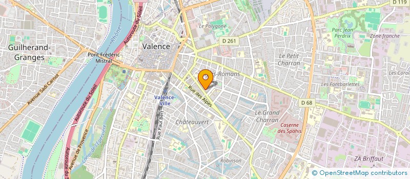localisation de l'entreprise MONSIEUR ANDRE CHALAYE à VALENCE