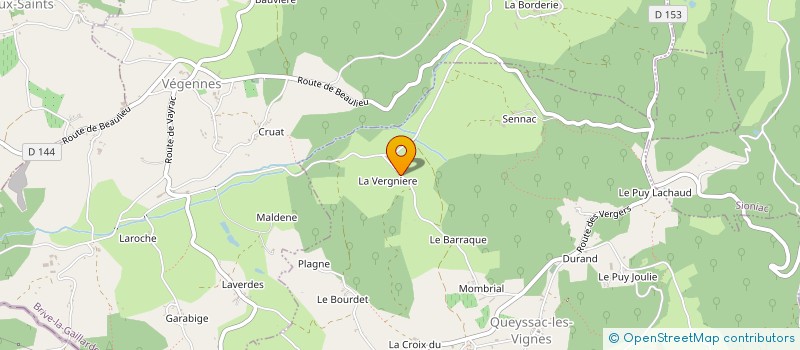 localisation de l'entreprise MONSIEUR ANDRE CHALLON  QUEYSSAC-LES-VIGNES