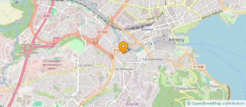 localisation de l'entreprise MONSIEUR ANDRE CHALLUT à ANNECY