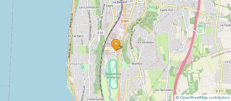 localisation de l'entreprise MONSIEUR ANDRE CHALON à AIX-LES-BAINS