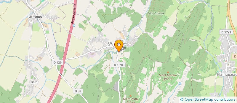 localisation de l'entreprise MONSIEUR ANDRE CHALOYARD  QUINTIGNY