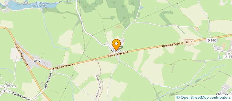 localisation de l'entreprise MONSIEUR ANDRE CHAMBIN  FOISSY