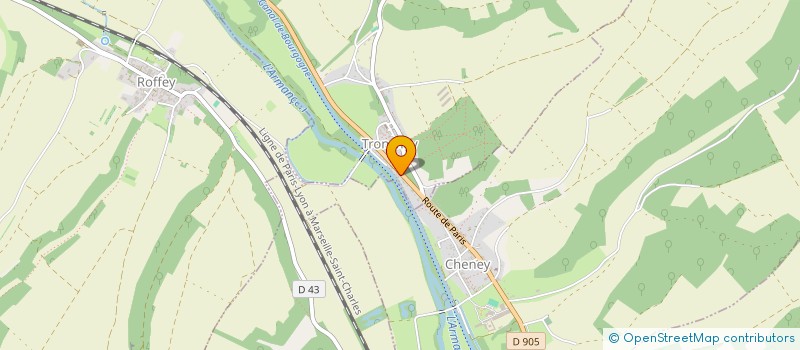 localisation de l'entreprise MONSIEUR ANDRE CHAMOIN  DANNEMOINE