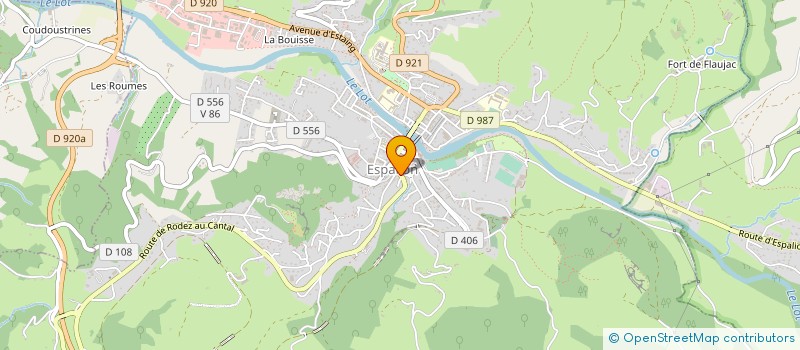 localisation de l'entreprise MONSIEUR ANDRE CHAMPEIL à ESPALION