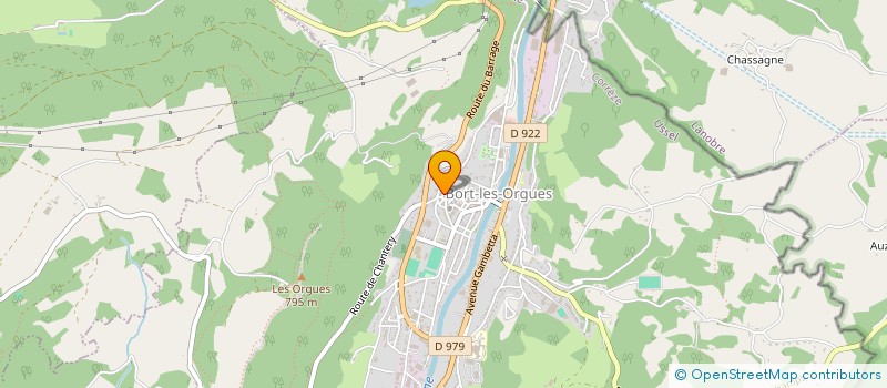 localisation de l'entreprise MONSIEUR ANDRE CHANCEL  BORT LES ORGUES