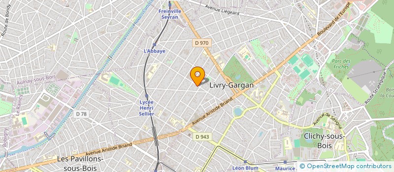 localisation de l'entreprise MONSIEUR ANDRE CHAPLICE  LIVRY-GARGAN